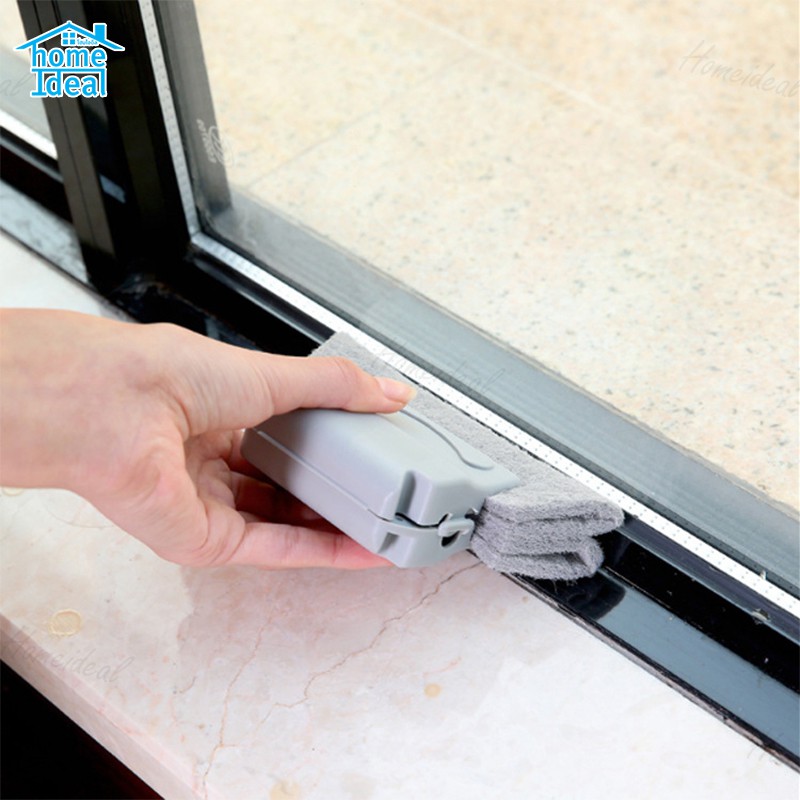 homeideal อุปกรณ์ทำความสะอาด H617แปรงทำความสะอาด แปรงเช็คขอบหน้าต่าง แปรงทำความสะอาดอเนกประสงค์ ทำความสะอาดซอกตู้ (H617)