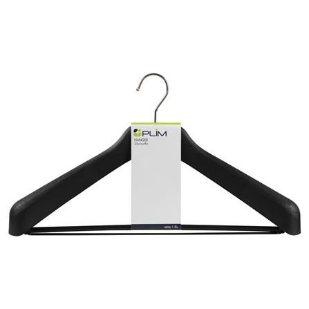 ไม้แขวนเสื้อสูท HHG008-B ดำ PLIM ใช้งานได้อเนกประสงค์ตอบรับทุกความต้องการของการดูแลเสื้อผ้า