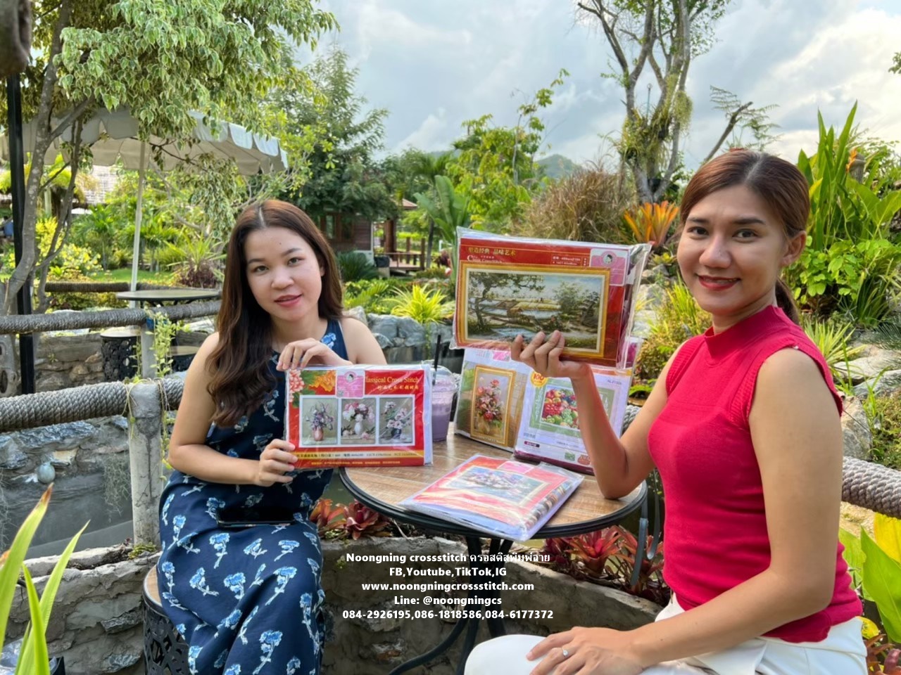 สุนัข ผีเสื้อน่ารัก ชุดปักครอสติช พิมพ์ลาย ครอสติสจีน งานฝีมือ DIY