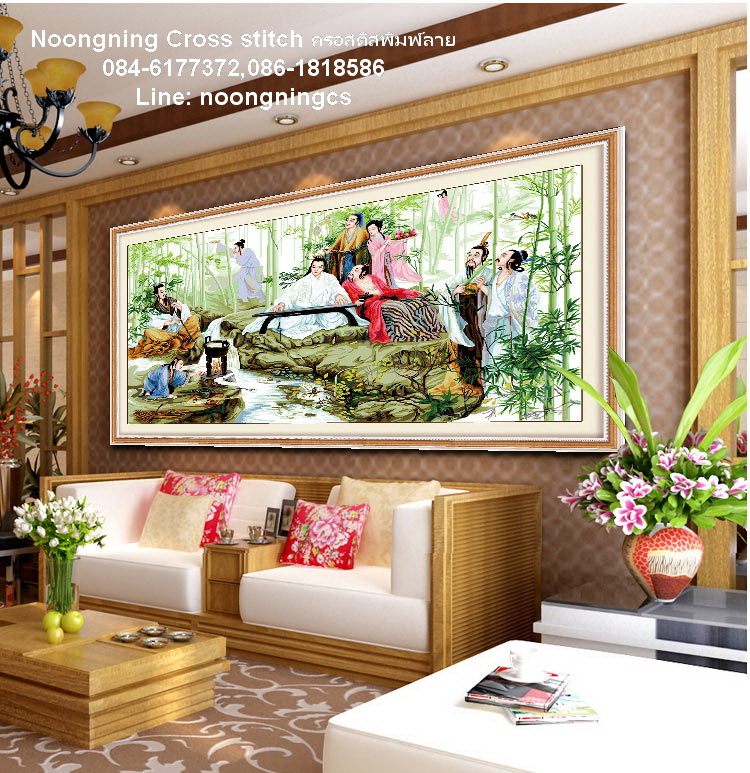 กามเทพตัวน้อย ชุดปักครอสติช พิมพ์ลาย ครอสติสจีน งานฝีมือ DIY