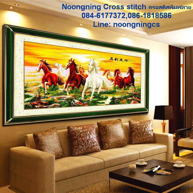 วิว ชุดปักครอสติช พิมพ์ลาย ครอสติสจีน งานฝีมือ DIY