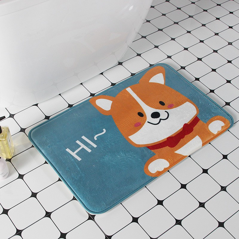 !!!ของพร้อมส่ง !!! พรมเช็ดเท้าลายการ์ตูน พรมกันลื่น พรมห้องน้ำ ห้องนอน ขนาด 40x60 cm.