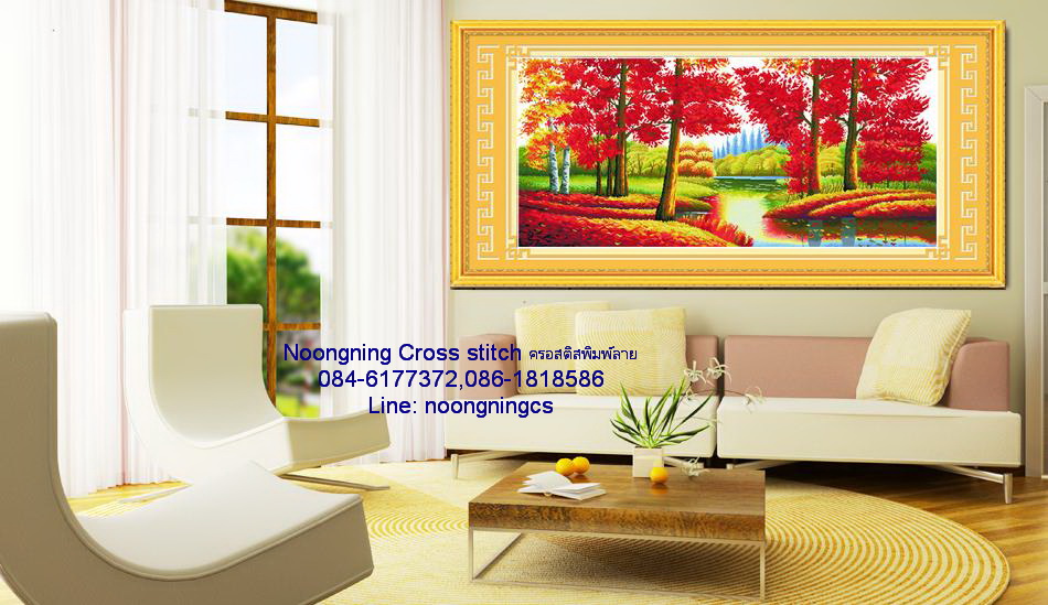 ผู้หญิงชาวจีน ชุดปักครอสติช พิมพ์ลาย ครอสติสจีน งานฝีมือ DIY