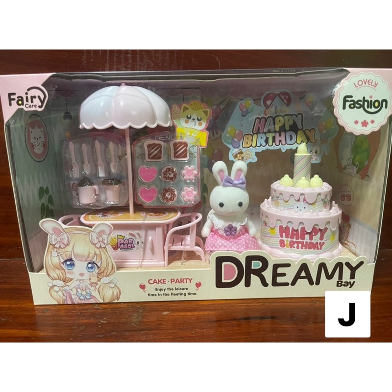 💓มีแบบใหม่💓 บ้านกระต่าย ห้องน้ำ ห้องนอนกระต่าย ร้านอาหาร เค้ก ปาร์ตี้ ห้องครัว พร้อมฟิกเกอร์กระต่าย bay dreamy miliya