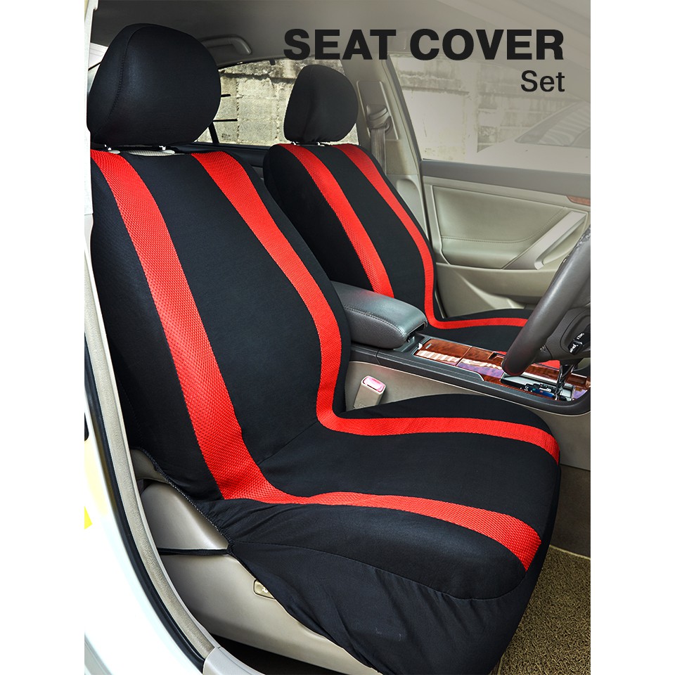 !!สินค้าขายดี!! ชุดคลุมเบาะรถยนต์ เซ็ต 6 ชิ้น Car Seat Cover Set