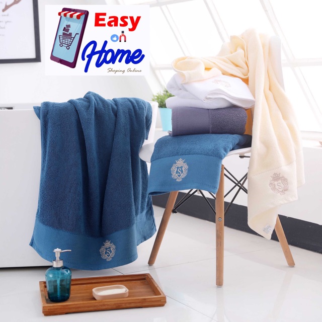 ผ้าขนหนู ผ้าเช็ดตัว Royal Premium เกรดโรงแรม 5 ดาว Cotton 100% หนานุ่มฟู ซับน้ำดีเยี่ยม ขนาด 70x140 cm.