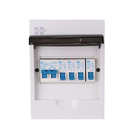 ตู้คอนซูมเมอร์ยูนิต + MAIN 6 ช่อง HI-TEK 63A ผลิตจากเหล็กคุณภาพดีและผ่านการพ่นสีแบบอบร้อน