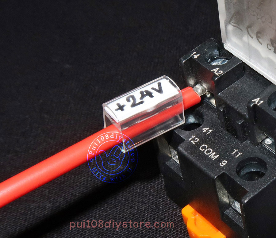 ชุดวายมาร์กเกอร์แบบเขียนและสอดยาว12mm สายไฟ 0.5-2.5 sqmm 1ชุด30+30ชิ้น สไตล์ยุโรป