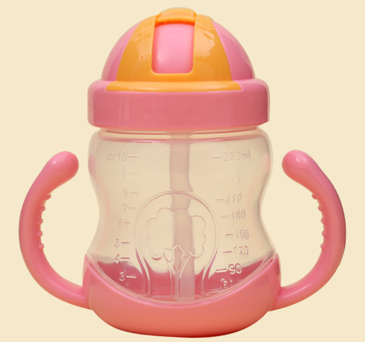 แก้วหัดดูดเด็กทารก สีชมพู