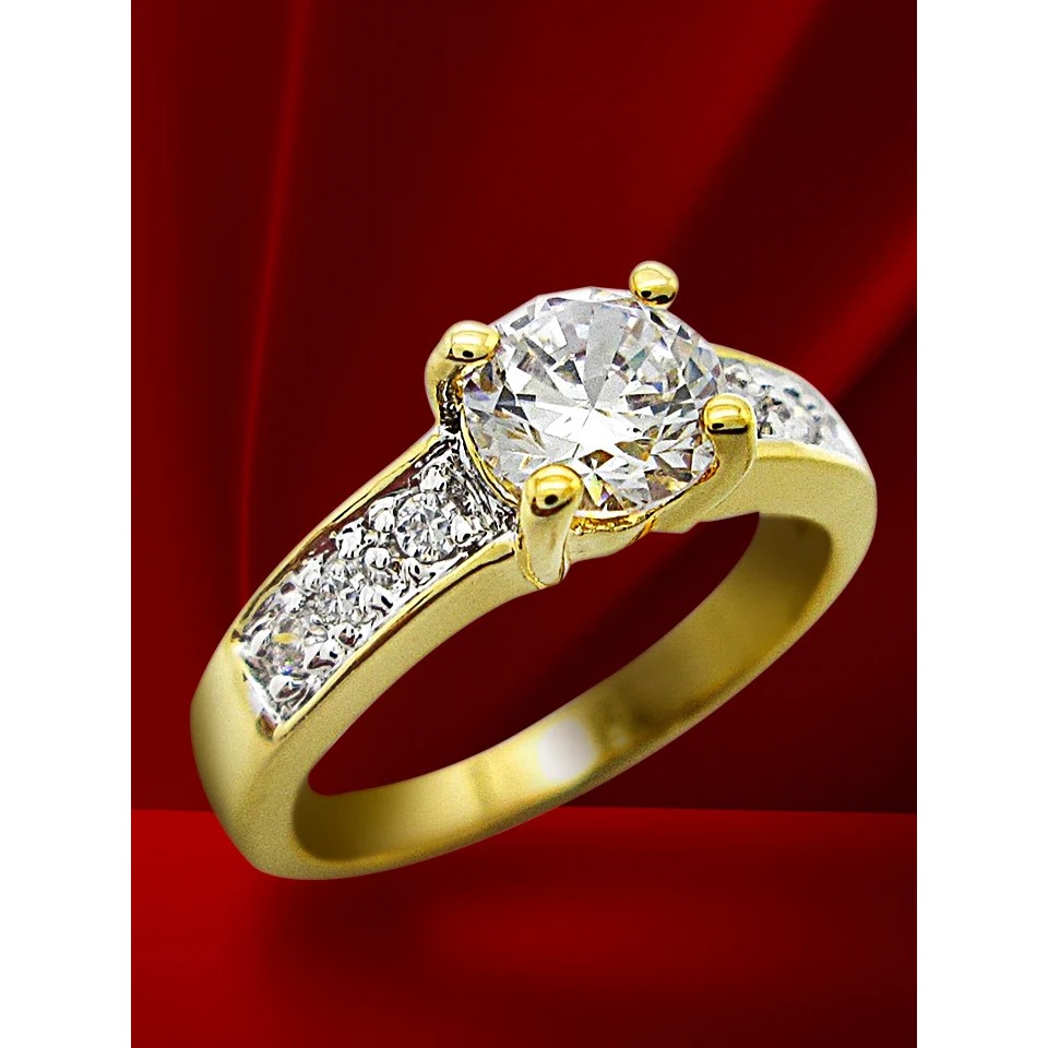 !!สินค้าขายดี!! TANGEMS แหวนทองคำ 24K ประดับเพชร แหวนเพชร แหวนแฟชั่น Diamond ring