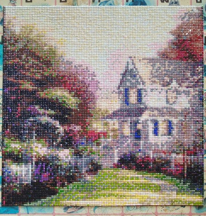 ม้า8 ภาพติดเพชร ครอสติสคริสตัล Diamond painting โมเสก ภาพติดเพชร งานฝีมือ DIY