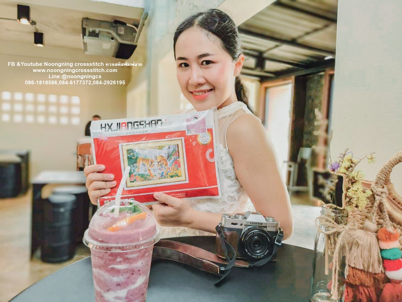 วิถีชาวนา ชุดปักครอสติส พิมพ์ลาย ครอสติสจีน งานฝีมือทำที่บ้าน DIY