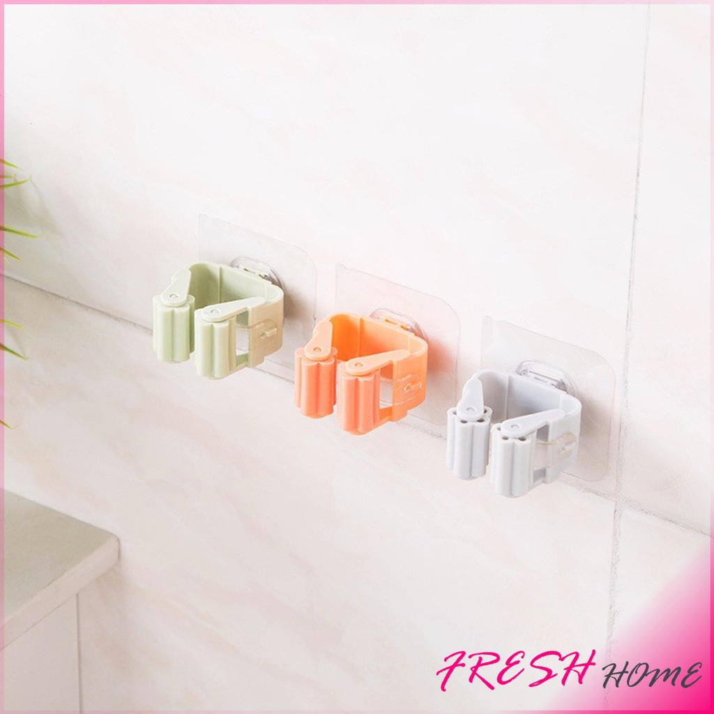 ที่เก็บไม้กวาด ที่เก็บไม้ถูพื้น ตะขอเก็บไม้ถูพื้น mop ชั้นวางห้องน้ำถ้วยดูด ตะขอเก็บไม้กวาด ตะขอติดผนัง แร็คจัดเก็บ