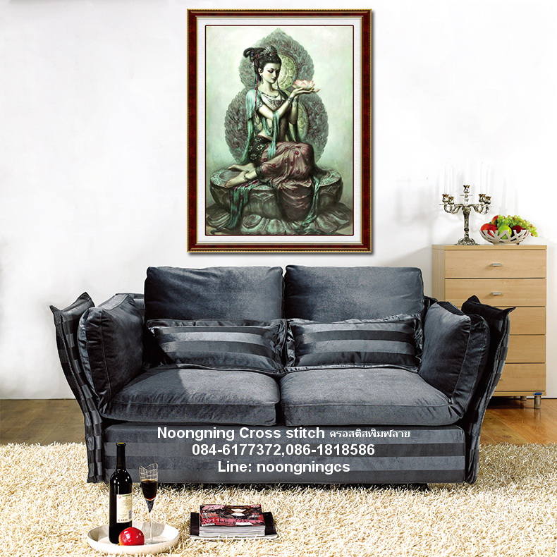 แมวนอน ชุดปักครอสติช พิมพ์ลาย ครอสติสจีน งานฝีมือ DIY