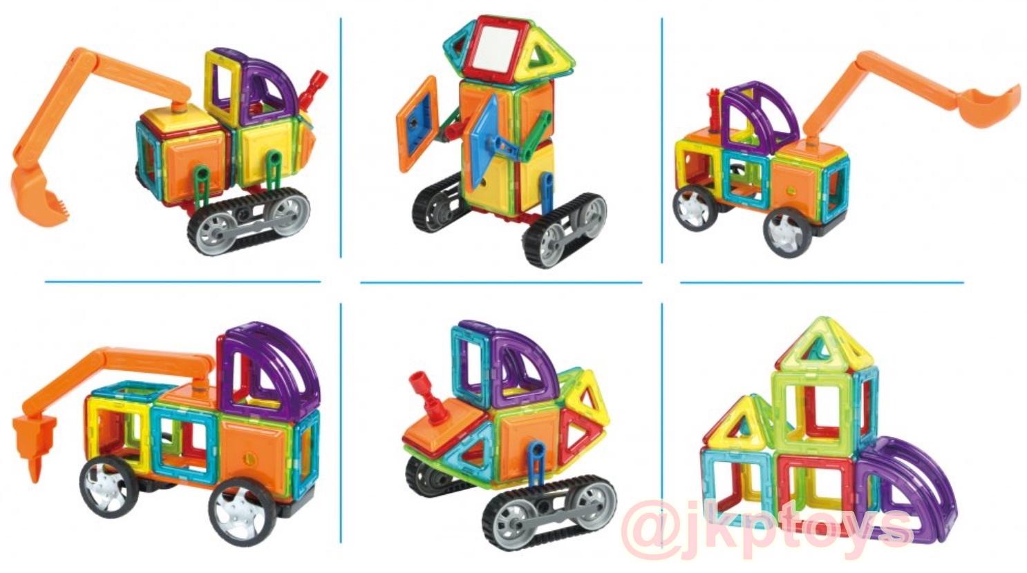 Magical Magnet ตัวต่อเเม่เหล็ก 162 ชิ้น