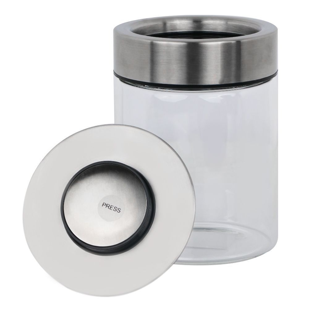 ขวดโหลแก้วกลม ฝากด PURE 0.7 ลิตร FOOD CANISTER PURE GLASS 0.7L