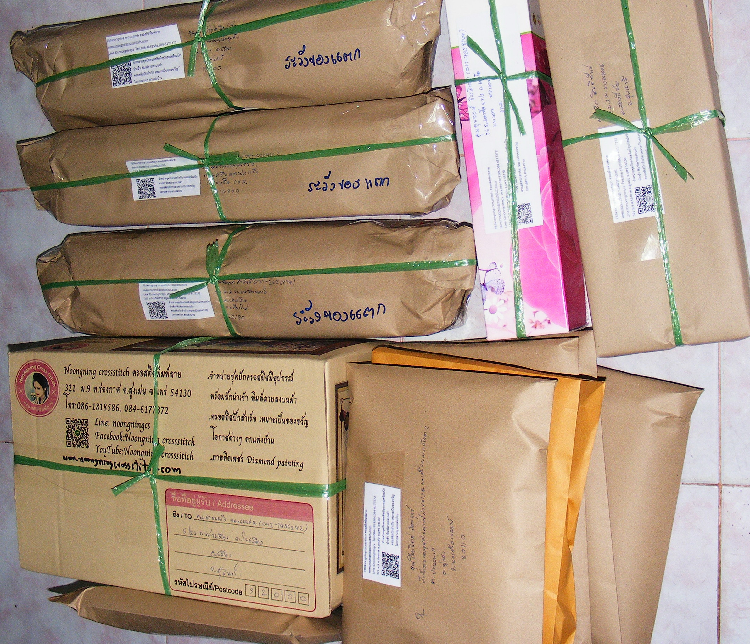 ต้นไม้ ชุดปักครอสติช พิมพ์ลาย ครอสติสจีน งานฝีมือ DIY