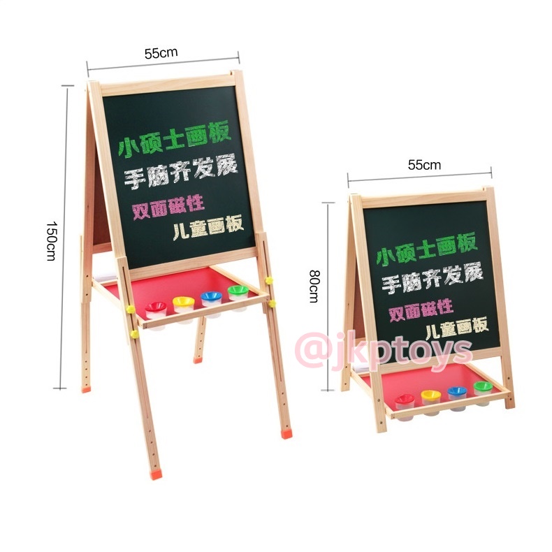 กระดานไวท์บอร์ด+กระดานดำ เเม่เหล็กสูง 60-150 cm.