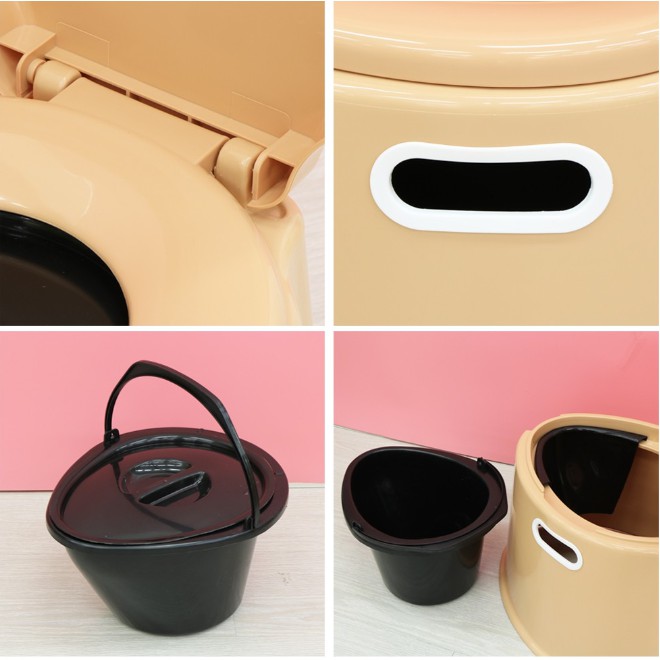 ชักโครกสุขาเคลื่อนที่ สุขาเคลื่อนที่ มีให้เลือก 5 สี รับน้ำหนักได้ 100 Kg.ส้วมพกพา ห้องน้ำพกพา Portable toilet