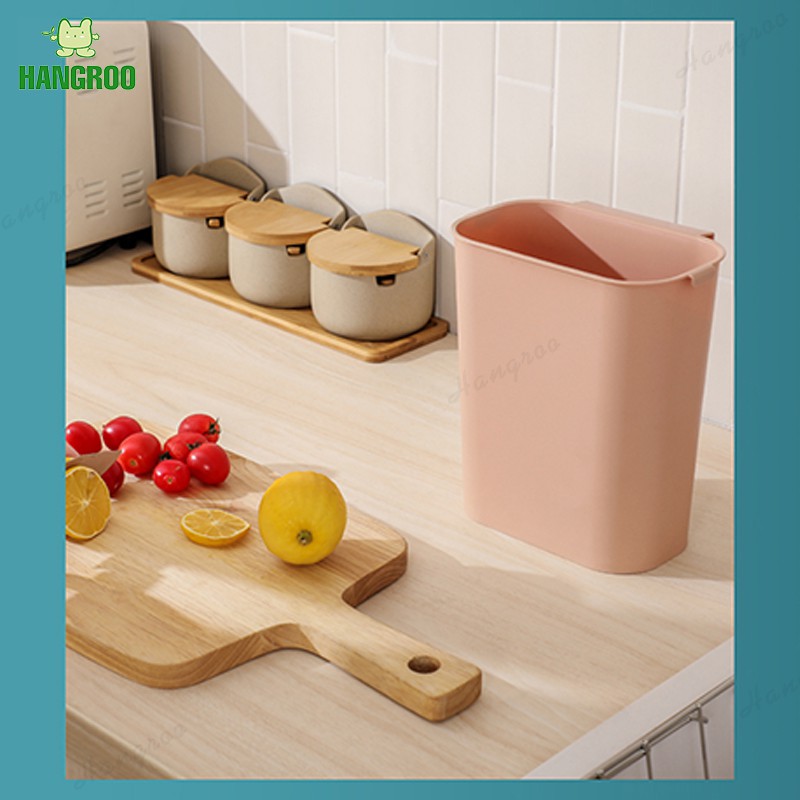 HANGROO H623 ถังขยะแบบแขวน ถังขยะ ถังขยะแบบมีที่เกี่ยวหลังบานพับ