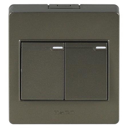 ชุดสวิตช์ 1ทาง 1 ช่อง HACO M3N-S21-CC ทนต่อการใช้งาน