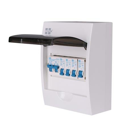 ตู้คอนซูมเมอร์ยูนิต + MAIN 6 ช่อง HI-TEK 63A ผลิตจากเหล็กคุณภาพดีและผ่านการพ่นสีแบบอบร้อน