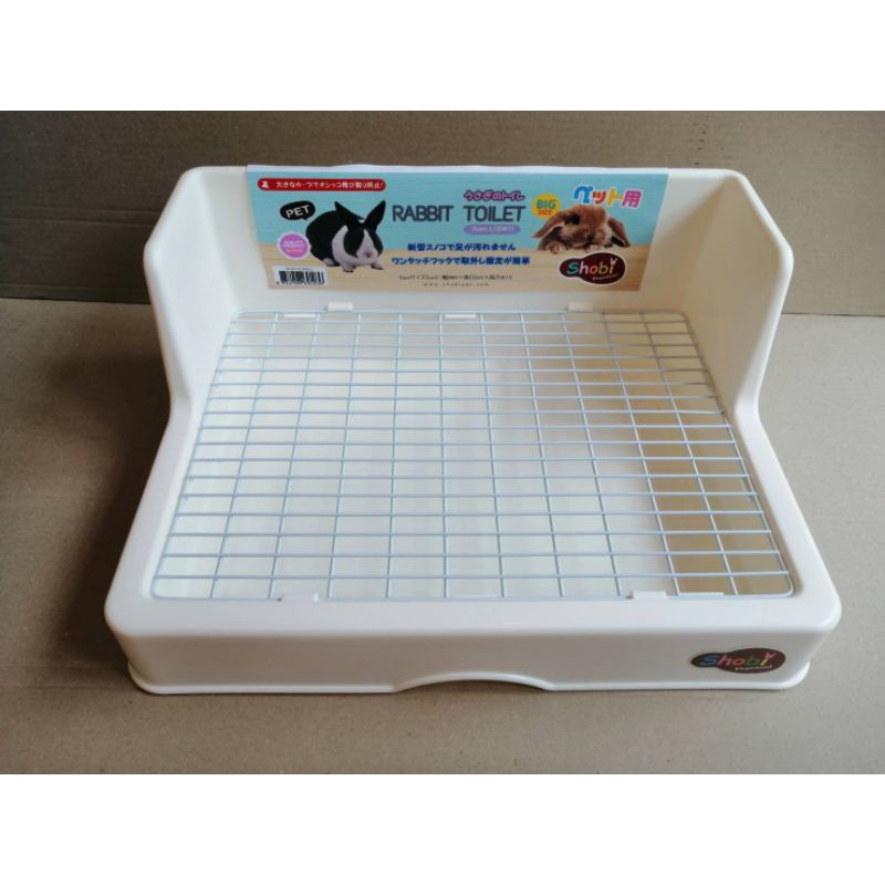 shobi ห้องน้ำสำหรับสัตว์เลี้ยงเเบบสี่เหลี่ยม พื้นตะเเกรง ขนาด กว้าง41ลึก31สูง18เซนติเมตร
