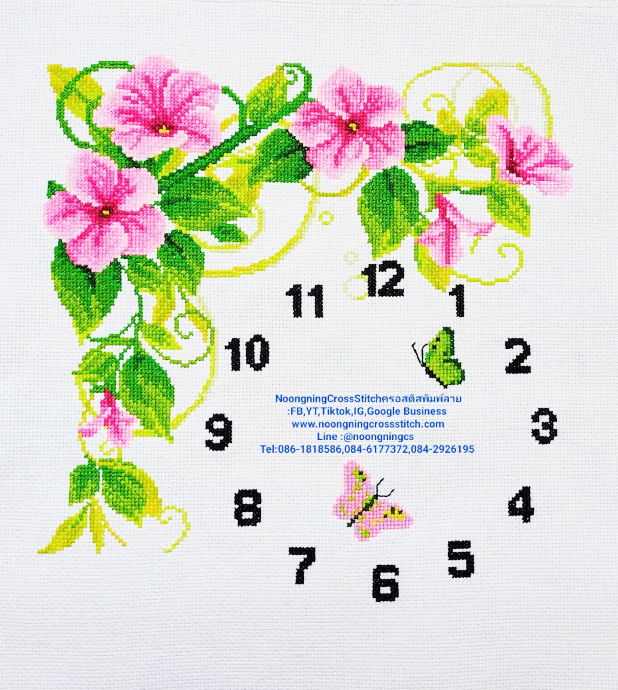 ครอสติชปักสำเร็จแล้วขนาด42*46ซม.ราคา1100บาทไม่รวมกรอบ