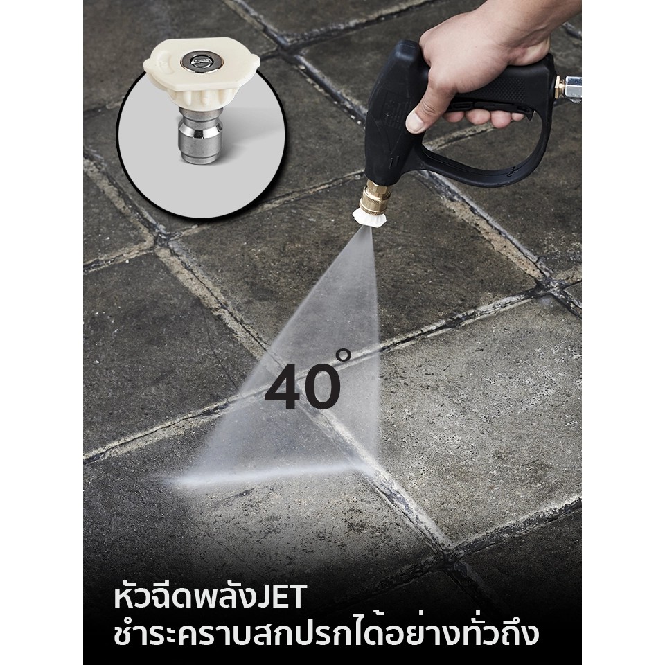 !!สินค้าขายดี!! ปืนฉีดโฟมแรงดันสูงสําหรับล้างรถยนต์ Car Wash Sprayer Set
