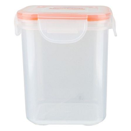 กล่องอาหารเหลี่ยมสูง POPLOCK 9141M 0.85 ลิตร สีส้ม เก็บอาหารโดยไม่มีกลิ่นออกมารบกวน