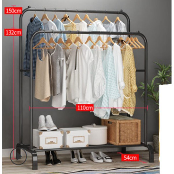 ⭐ราวตากผ้าบาร์คู่ 1.1M.YF-6096