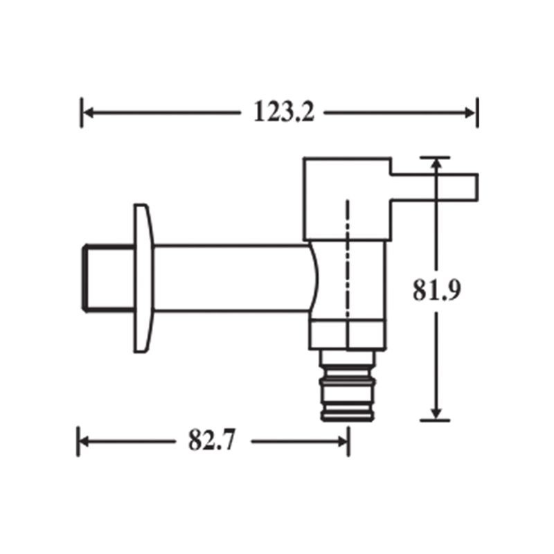 DUSS วาล์วฝักบัว 2 ทาง รุ่น C002 สีโครมเมี่ยม ทนทาน น้ำไม่รั่วซึมง่าย ดีไซน์สวยโดดเด่น
