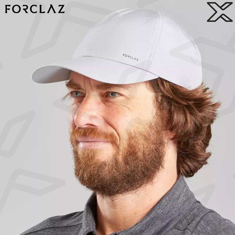 FORCLAZ หมวกแก๊ปสำหรับการเทรคกิ้งรุ่น Travel 100 (สีเทาอ่อน)