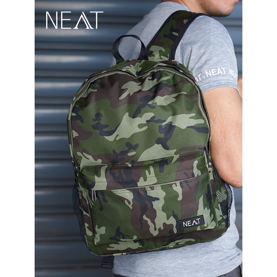 !!สินค้าขายดี!! NEAT กระเป๋าสะพายหลังลายพราง กระเป๋าแฟชั่น NEAT Camo Backpack