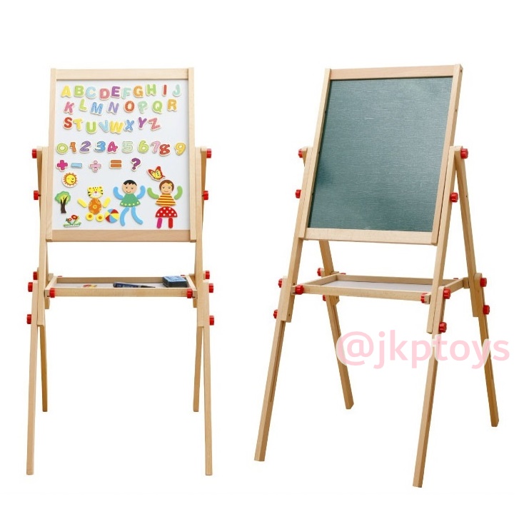 กระดานไวท์บอร์ด+กระดานดำ ปรับได้ 3 ระดับ