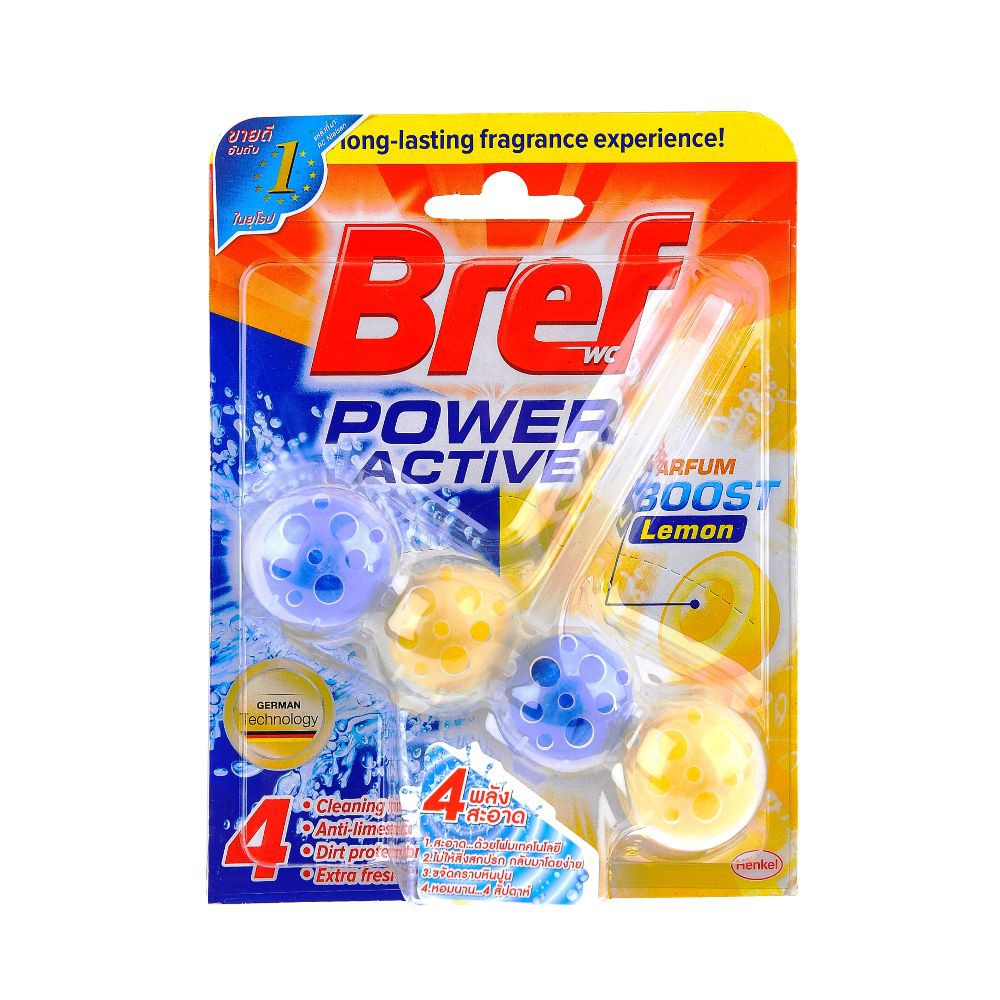 ก้อน 4IN1 ล้างดับกลิ่นโถ 51G BREF LEMON CLEANING TOILET 51G BREF BREF LEMON