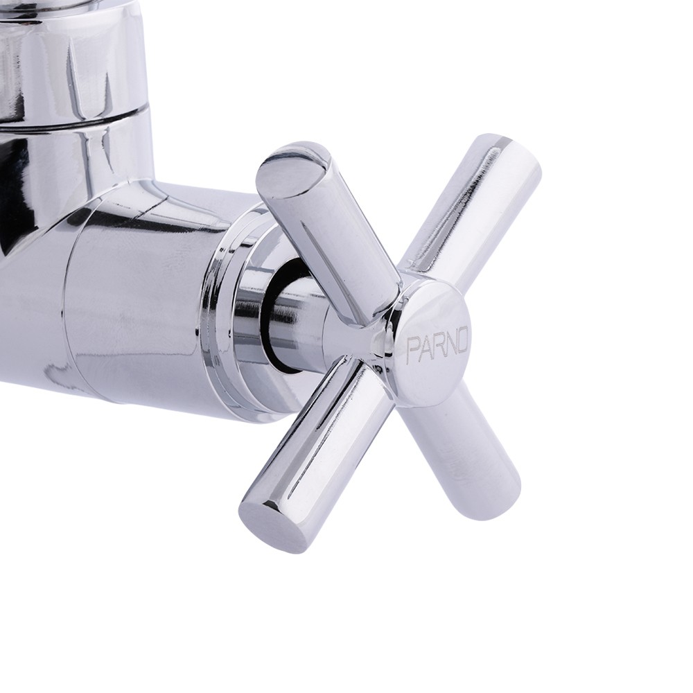 ก๊อกซิงค์เดี่ยวติดผนัง PN-82C11 สีโครม อุปกรณ์ภายในห้องน้ำ