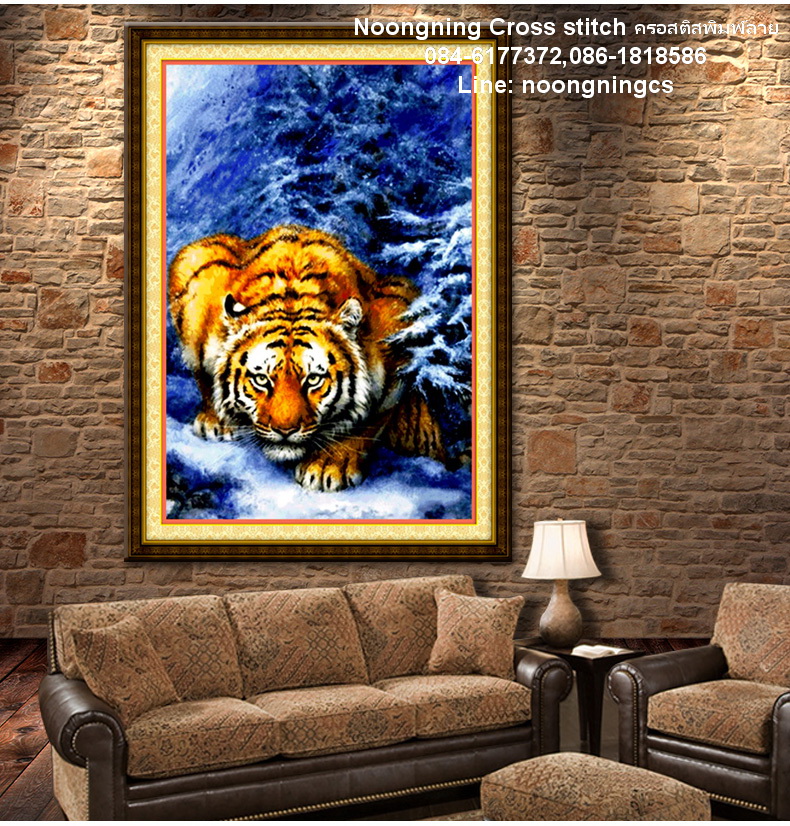 เงินทองไหลมา ชุดปักครอสติช พิมพ์ลาย ครอสติสจีน งานฝีมือ DIY