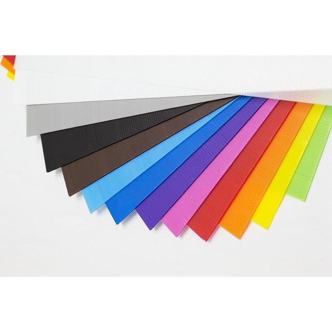 PGแผ่นพลาสติกลูกฟูก(ฟิวเจอร์บอร์ด,PP Board)ขาว A4 (2X21X29.7) แพ็ค 20 แผ่น