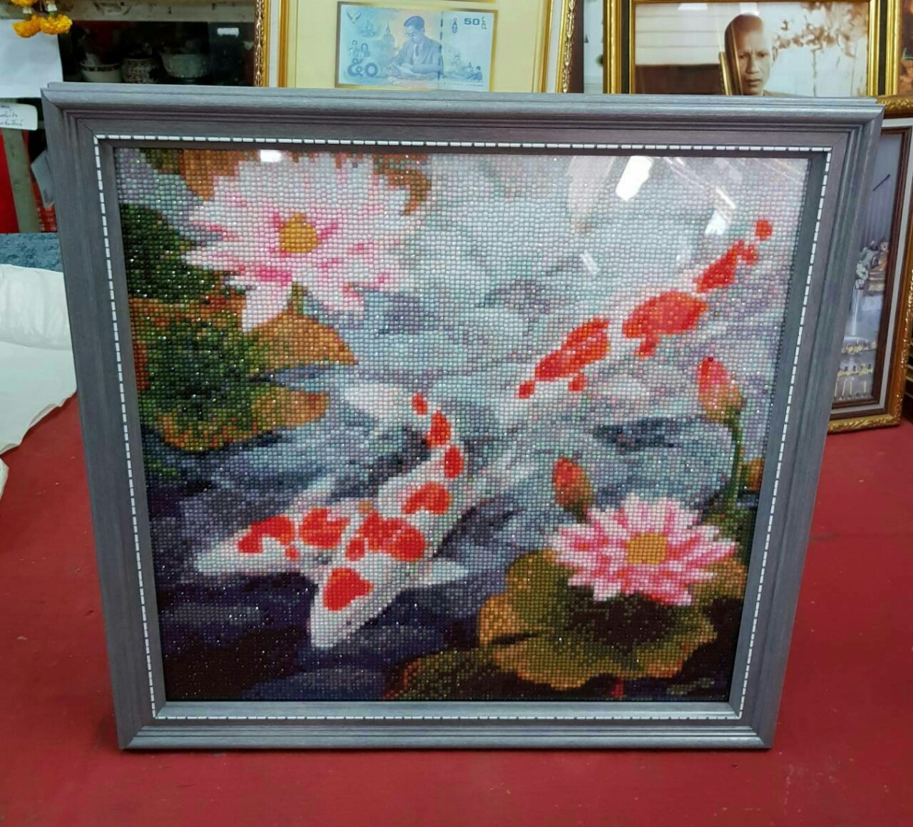 พระพุทธเจ้า ครอสติสคริสตัล Diamond painting โมเสก ภาพติดเพชร งานฝีมือทำที่บ้าน DIY