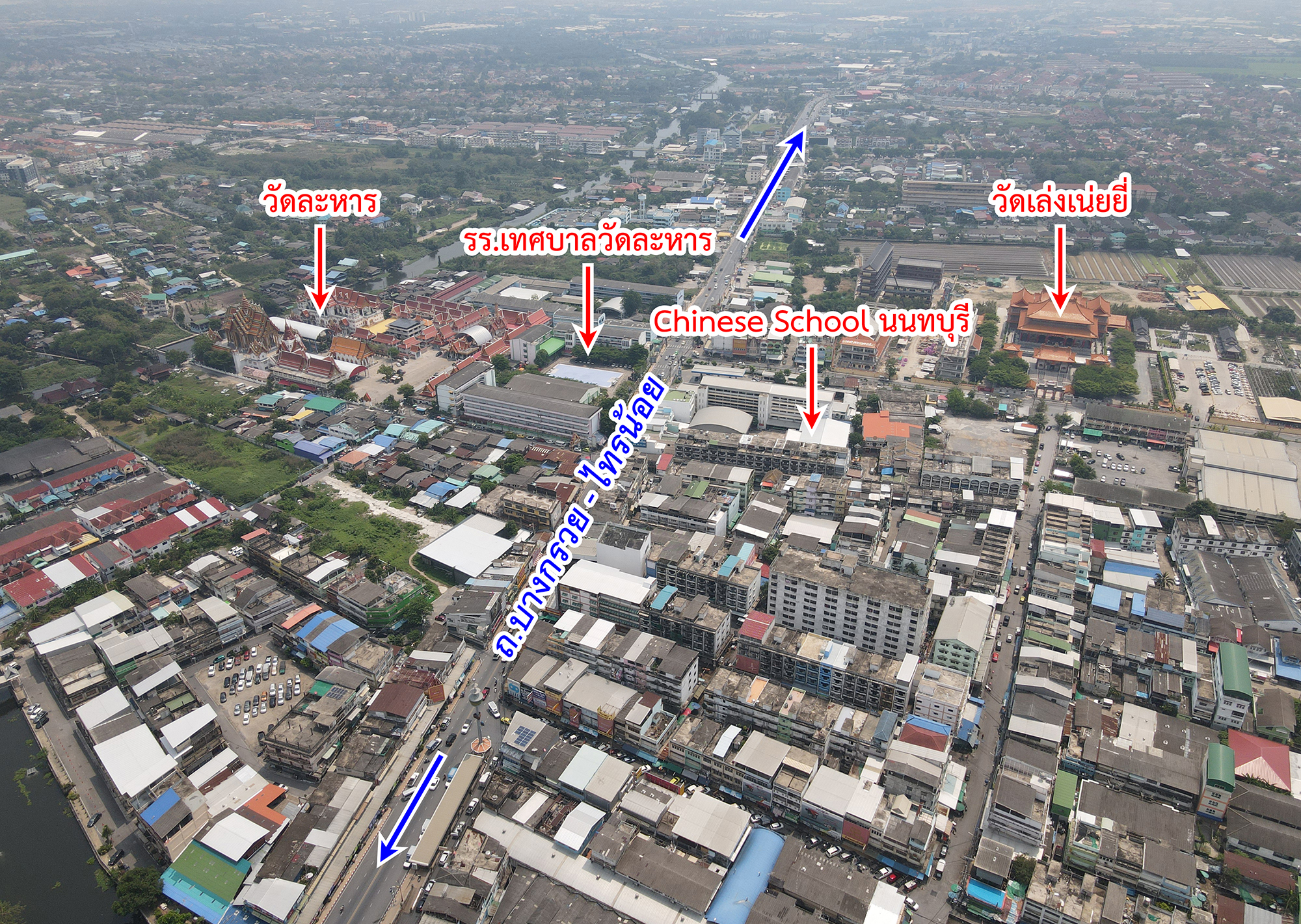 72159-ขายอาคารพาณิชย์ ถนนชัยพฤกษ์ ใกล้วัดเล่งเน่ยยี่ บางบัวทอง นนทบุรี