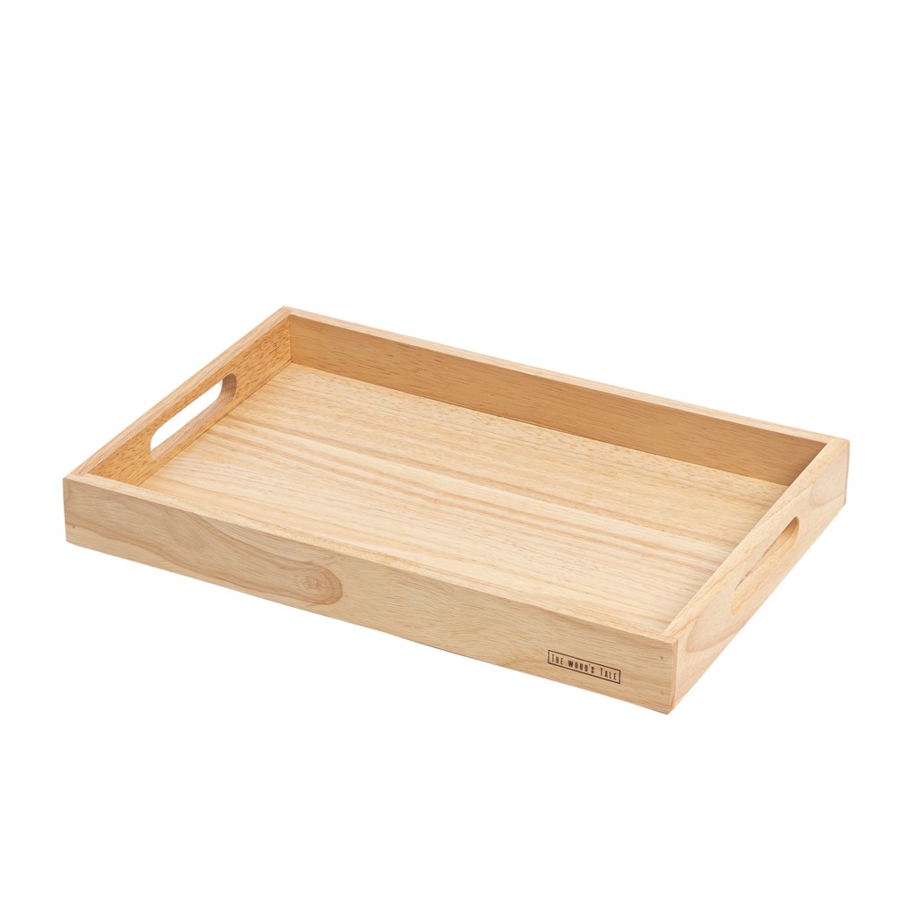 The Wood's Tale ถาดไม้ ถาดเสิร์ฟ SERVING TRAY จากไม้แท้ธรรมชาติ มี 2 ไซส์