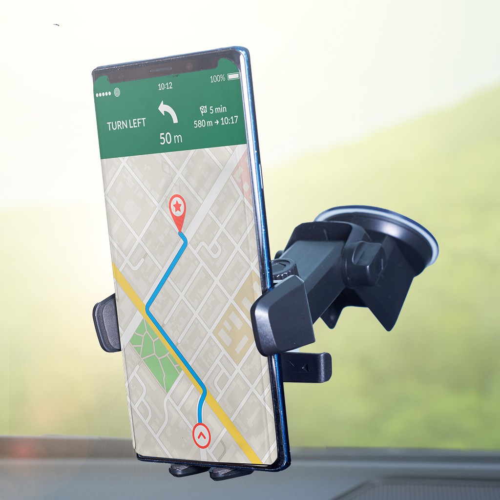 !!สินค้าขายดี!! แท่นยึดโทรศัพท์มือถือติดกระจกรถยนต์ 3-in-1 Automotive Phone Holder