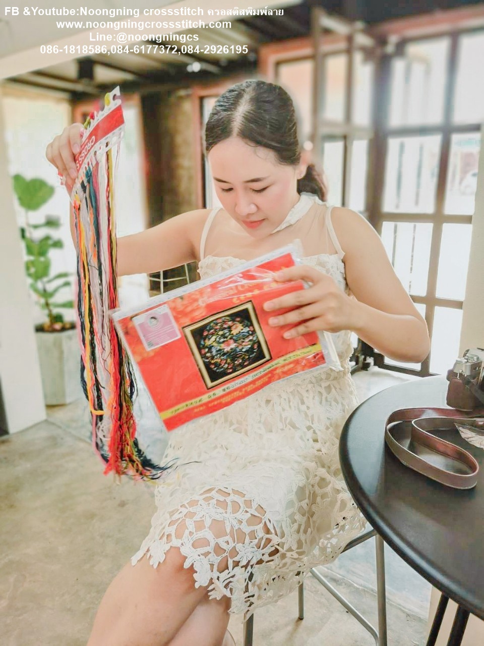 Wedding ชุดปักครอสติส พิมพ์ลาย ครอสติสจีน งานฝีมือทำที่บ้าน DIY