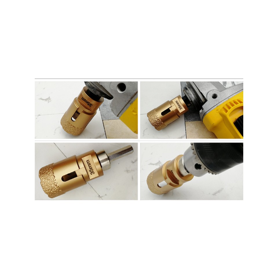 !!สินค้าขายดี!! ชุดดอกสว่าน เซ็ต 6 ชิ้น Diamond Coated Hole Saw Drill Bit Set