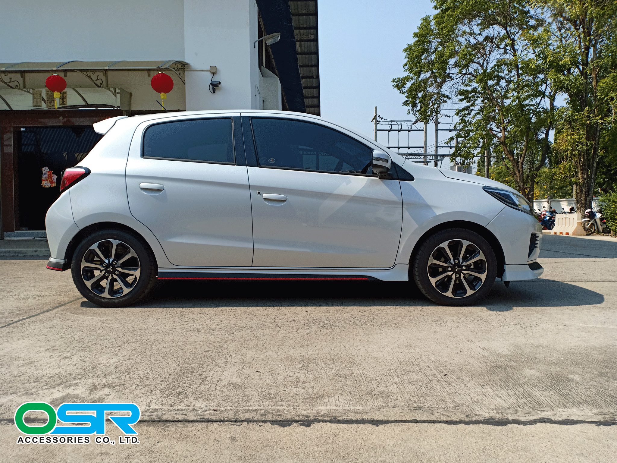 ชุดแต่งรถ สเกิร์ต-สปอยเลอร์ New Mitsubishi Mirage 2020 ทรง OEM By OSR