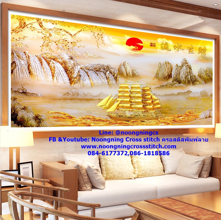 ม้า8มงคล ครอสติสคริสตัล Diamond painting โมเสก ภาพติดเพชร งานฝีมือ DIY