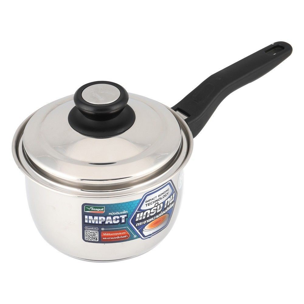 หม้อด้าม SEAGULL IMPACT SAUCE 16 ซม. POT SEAGULL IMPACT 16CM