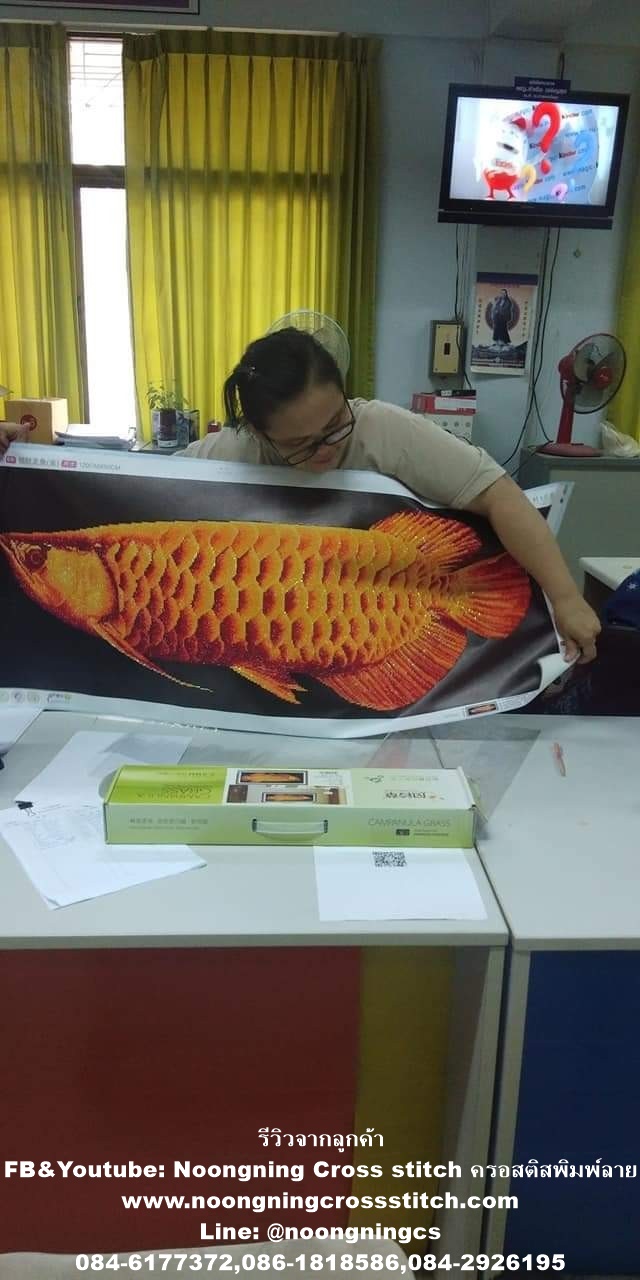 ป่าเมเบิ้ลทอง ครอสติสคริสตัล Diamond painting โมเสก ภาพติดเพชร งานฝีมือ DIY