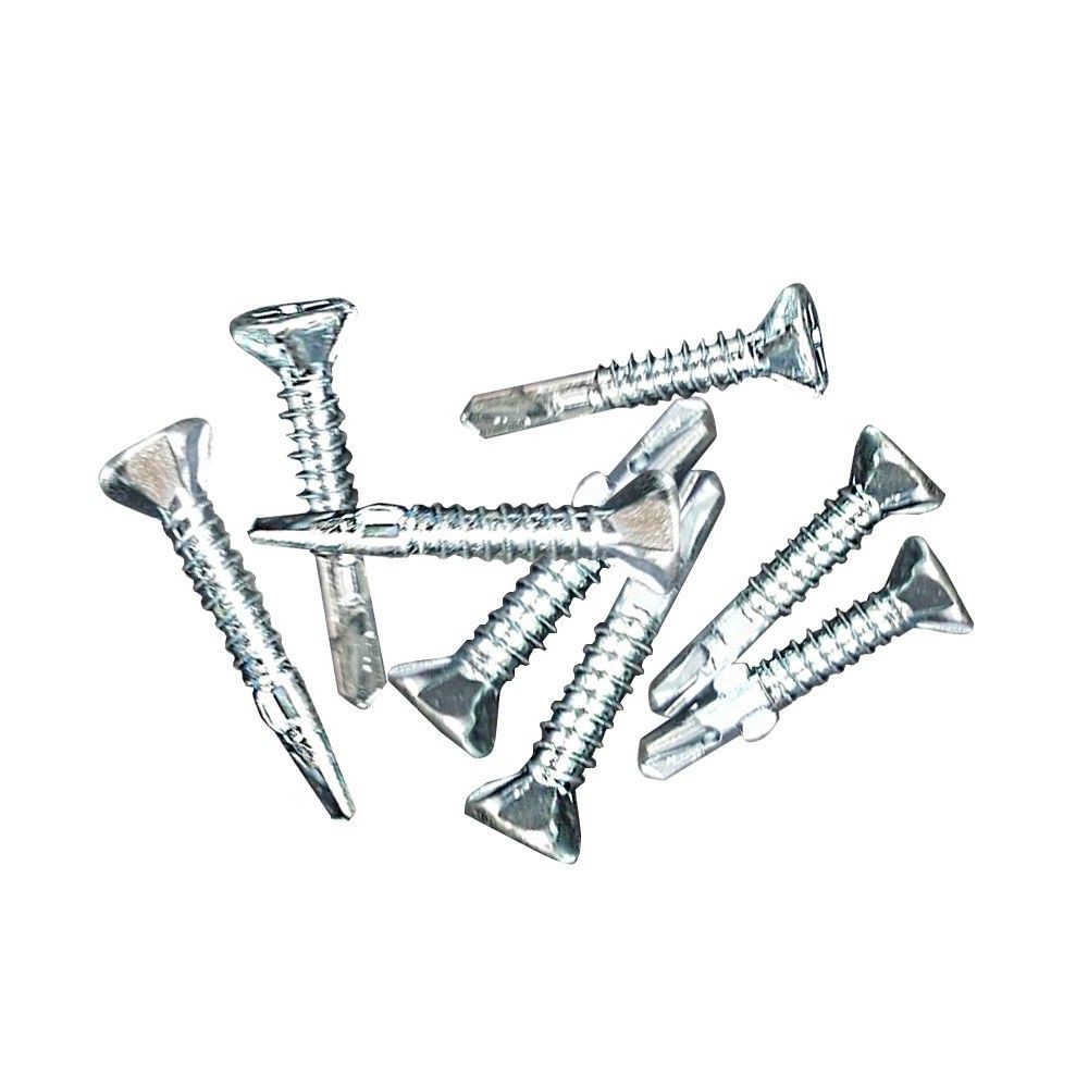 สกรูยึดไม้ฝามีปีก BY TORA 7X1 นิ้ว 500 ตัวอุปกรณ์ยึดติดสกรู, น๊อตและแหวน